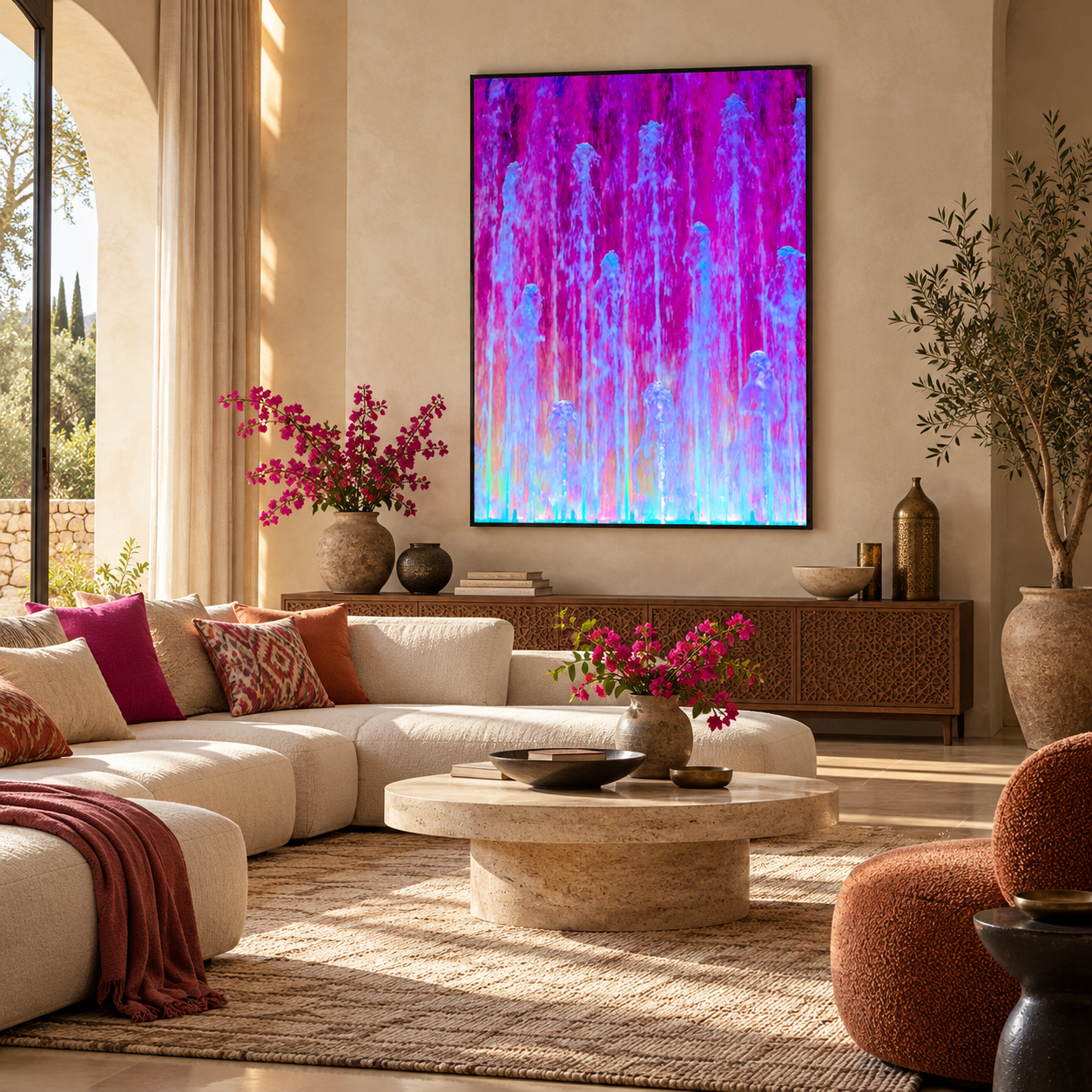 Chromatic Rain par Arty Studio, tableau Abstrait, Arty Studio en décoration murale