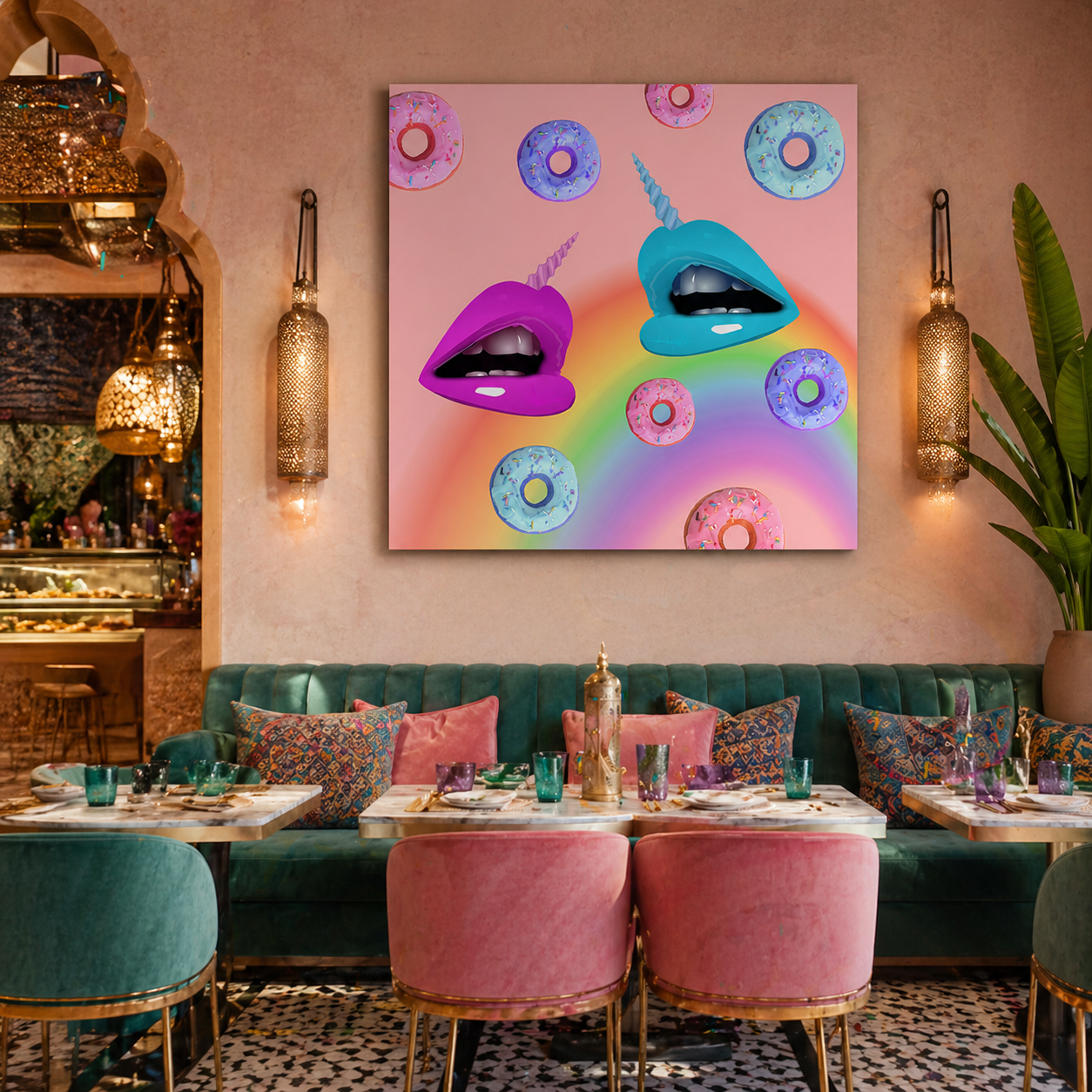 Donut Kiss mockup