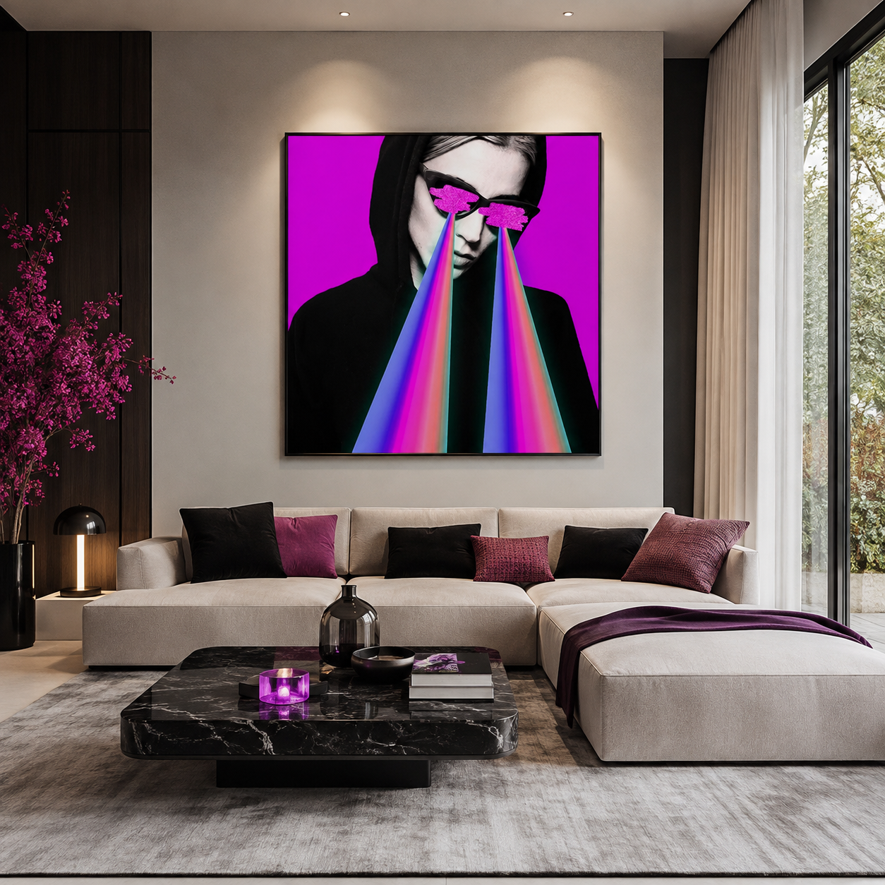 Femme rayon color par Arty Studio, tableau Arty Studio, inspiration en décoration murale