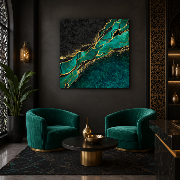 Gold Green mockup