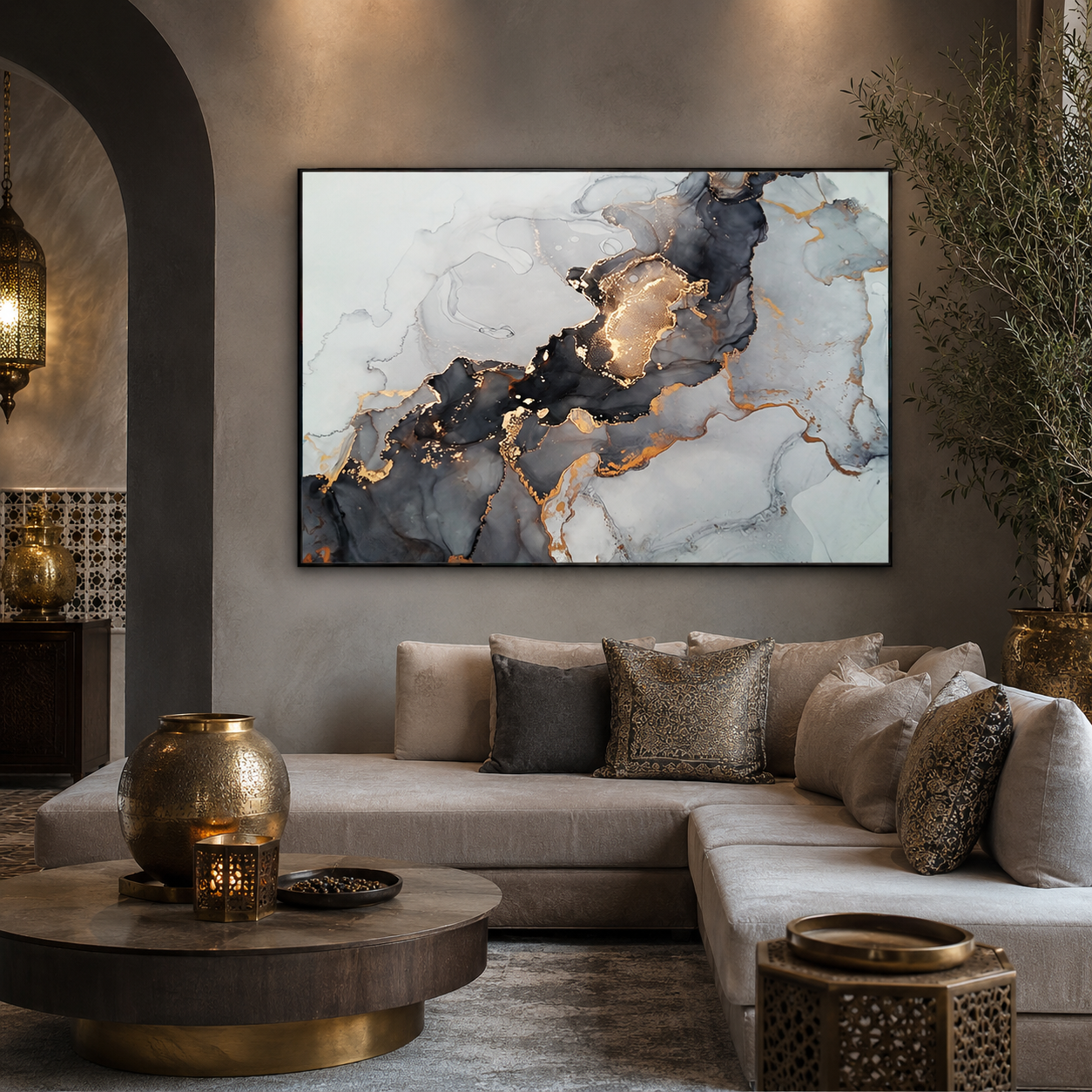 Gold Lave mockup