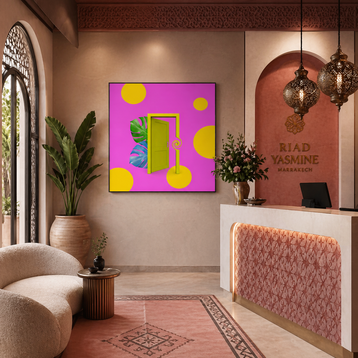 Porte pop art mockup