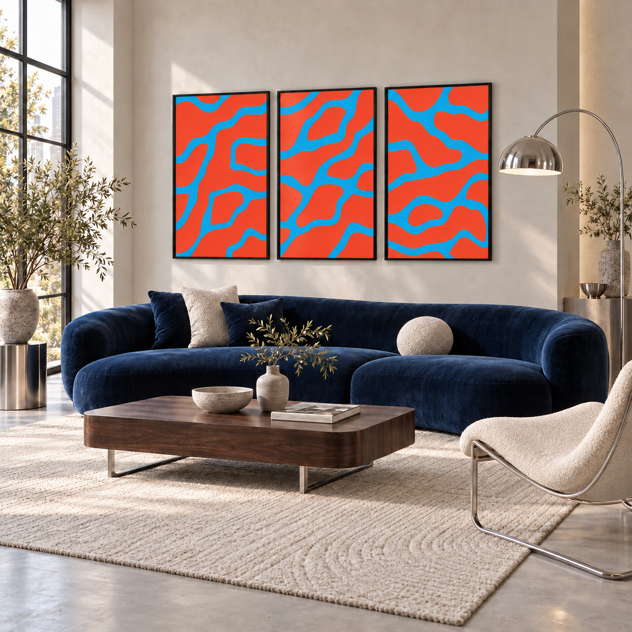 Azur ardent 02 par Arty Studio, tableau Arty Studio, inspiration en décoration murale