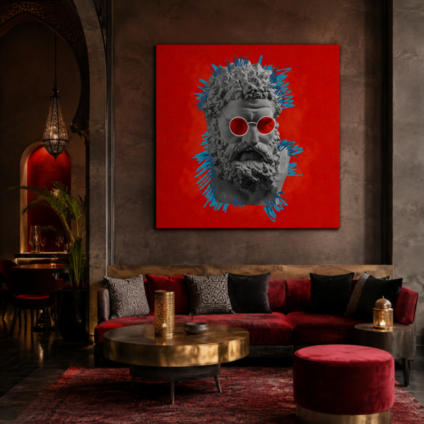 Sculpture pop art mockup Sculpture pop art mockup