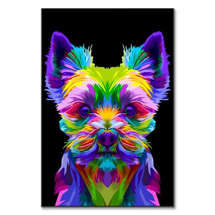 Chien pop art