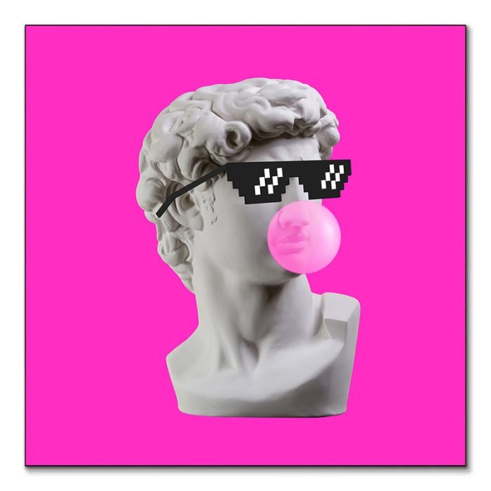 Statue pop art pink