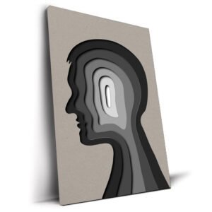 Interioriy tableau art conceptuel esprit humain par Underdott