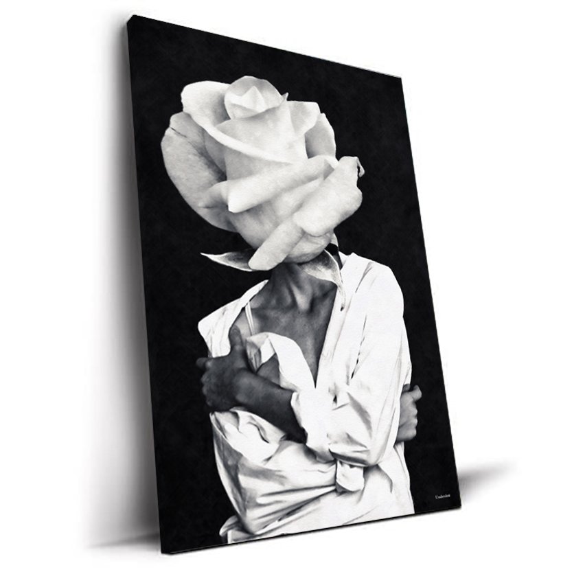 Like a Rose tableau art floral conceptuel par Underdott