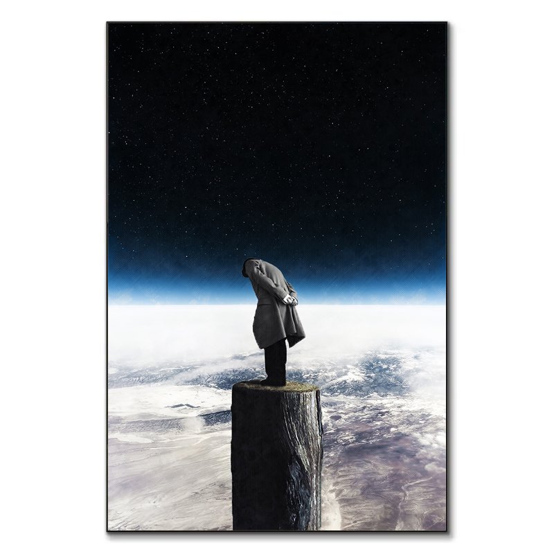 Looking Down tableau art contemplatif par Underdott