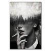 Wilderness tableau art conceptuel noir et blanc par Underdott Wilderness tableau art conceptuel noir et blanc par Underdott
