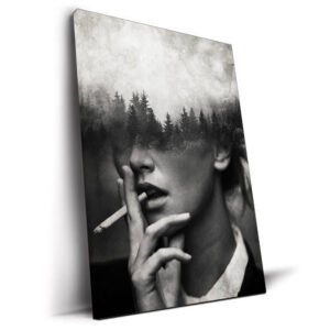 Wilderness tableau art conceptuel noir et blanc par Underdott