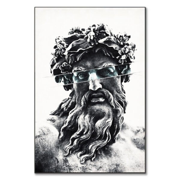Zeus The King of Gods tableau art mythologique par Underdott