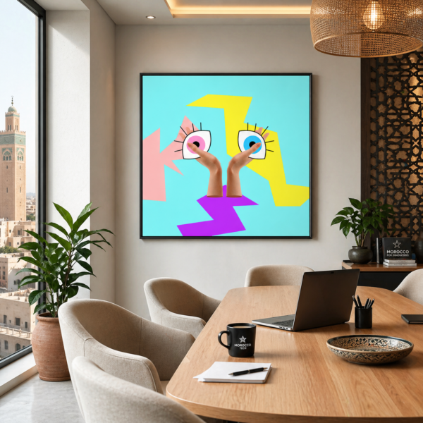 Zigzag eye mockup
