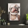 Space Bloom tableau art astronaute fleurs par Underdott Space Bloom tableau art astronaute fleurs par Underdott