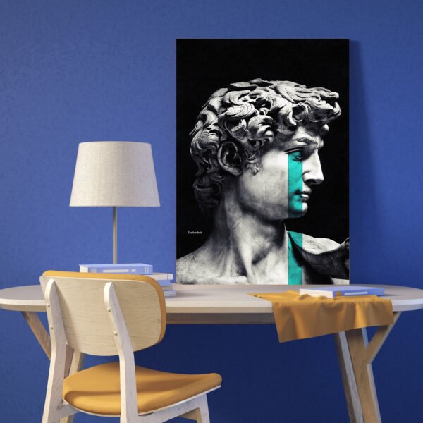 Crying David tableau art classique contemporain par Underdott
