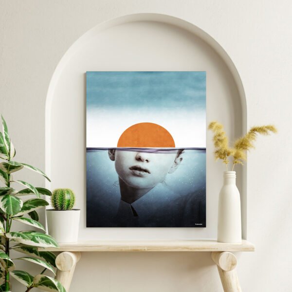 Hold Your Breath tableau art introspectif par Underdott