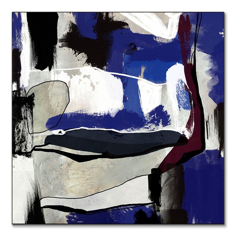 Tableau abstrait Purple Blue de Roberto Moro