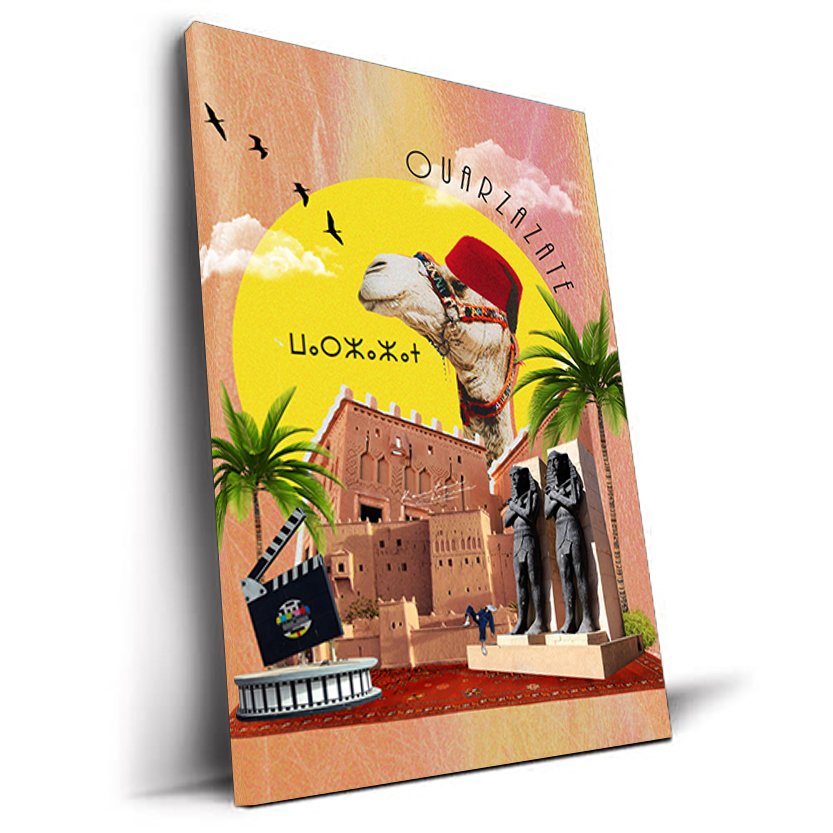 Ouarzazat tableau ville du sud maroc par Kawtar Barraz tab 17