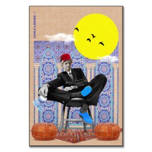 Haj l3a9a tableau pop-art marocain humoristique Kawtar Barraz