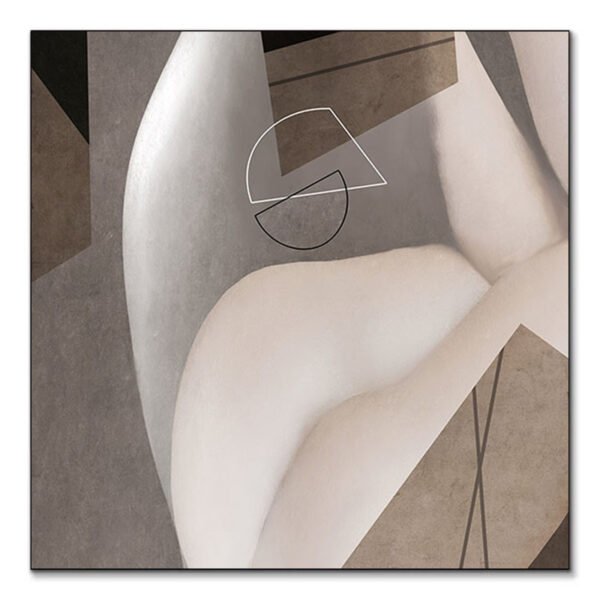 Tableau abstrait organique Body Shape de Roberto Moro