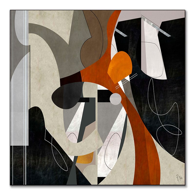 Tableau abstrait graphique Graphically Dynamic de Roberto Moro Tableau abstrait graphique Graphically Dynamic de Roberto Moro