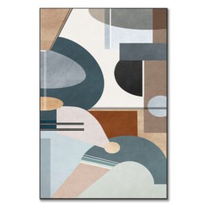 Tableau abstrait géométrique Add Up III par Roberto Moro