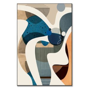 Art abstrait graphique et dynamique.