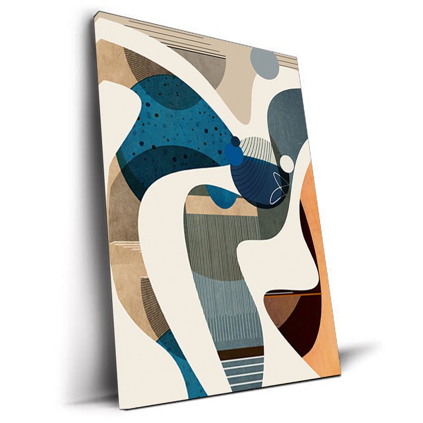 Art abstrait graphique et dynamique.