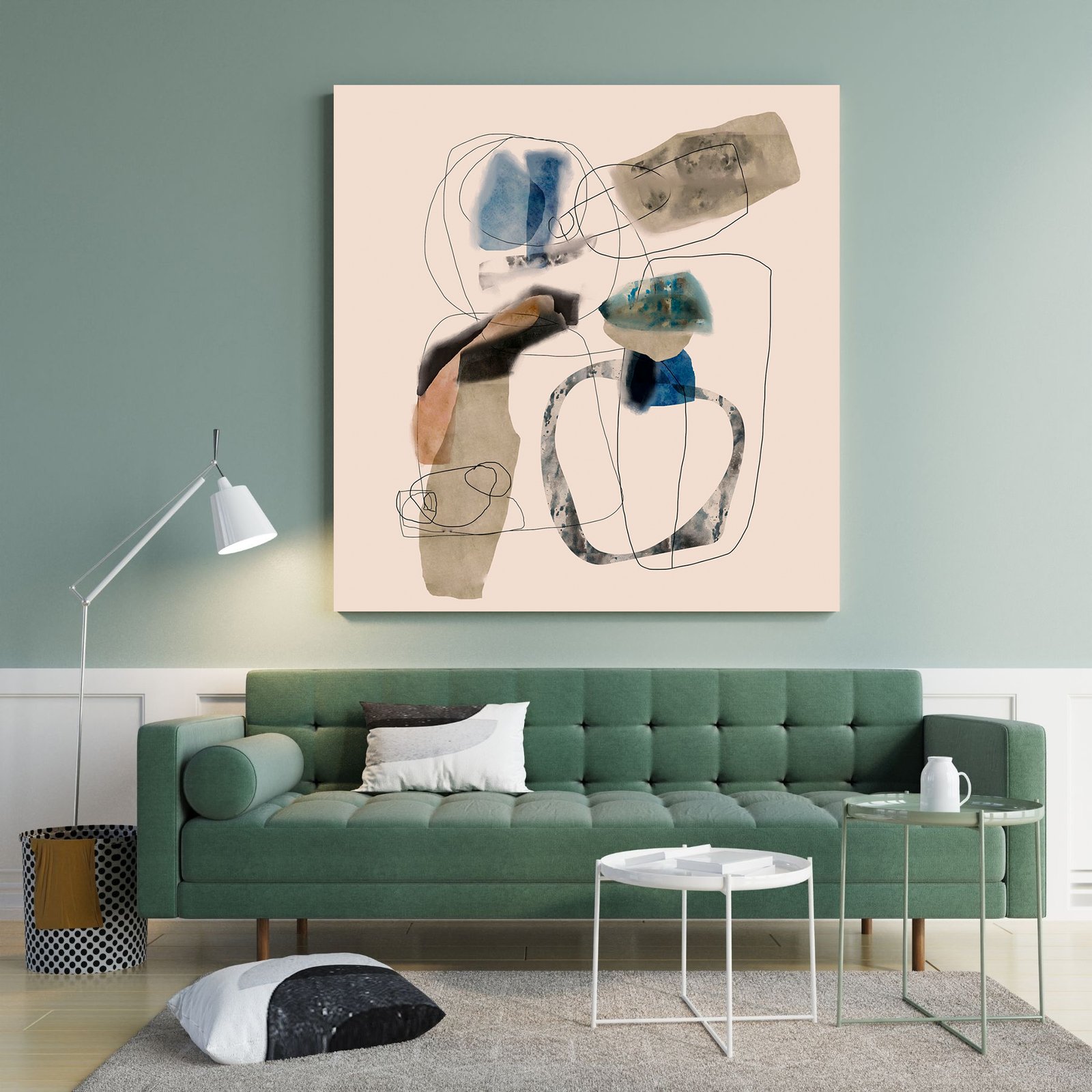 Tableau abstrait moderne On Top de Roberto Moro Tableau abstrait moderne On Top de Roberto Moro