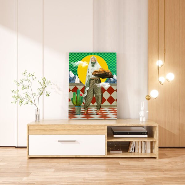 Marylinee tableau pop-art marocain par Kawtar Barraz