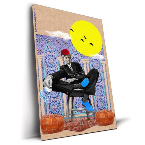 Haj l3a9a tableau pop-art marocain humoristique Kawtar Barraz