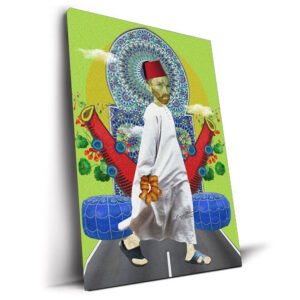 Vincent tableau portrait marocain pop-art par Kawtar Barraz