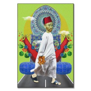 Vincent tableau portrait marocain pop-art par Kawtar Barraz