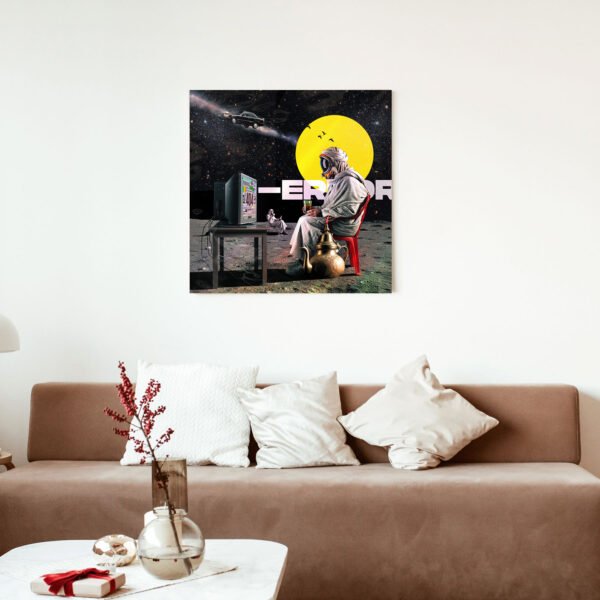 ERROR TEA tableau pop-art maroc sur la lune Kawtar Barraz