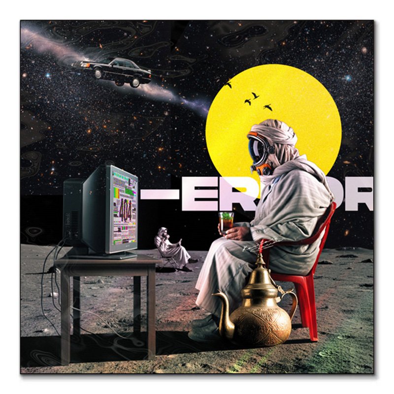 ERROR TEA tableau pop-art maroc sur la lune Kawtar Barraz