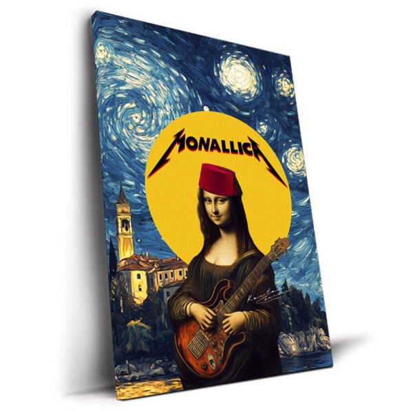 Monalica tableau Mona Lisa rock version marocaine