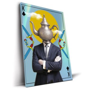 Mr Berrad tableau tête de théière maroc pop-art