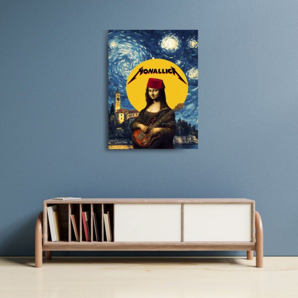 Monalica tableau Mona Lisa rock version marocaine