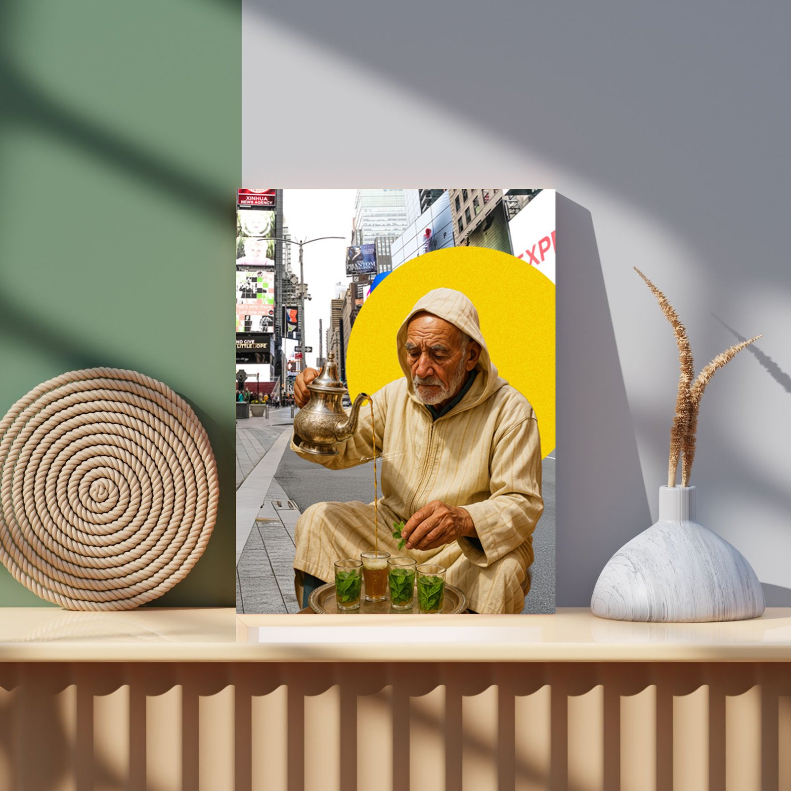 Moul Atay – Kawtar Barraz | Tradition du Thé en Pop-Art