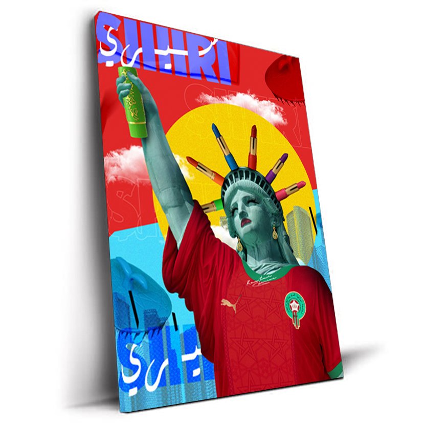 Siri tableau Statue de la Liberté version marocaine Kawtar Barraz