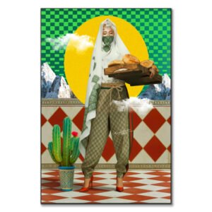 Marylinee tableau pop-art marocain par Kawtar Barraz