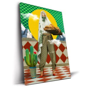 Marylinee tableau pop-art marocain par Kawtar Barraz