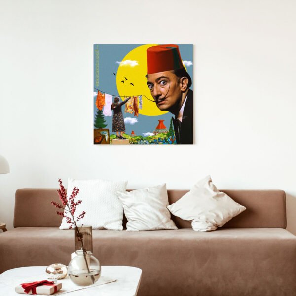 Salvador Dali II tableau pop-art marocain par Kawtar Barraz