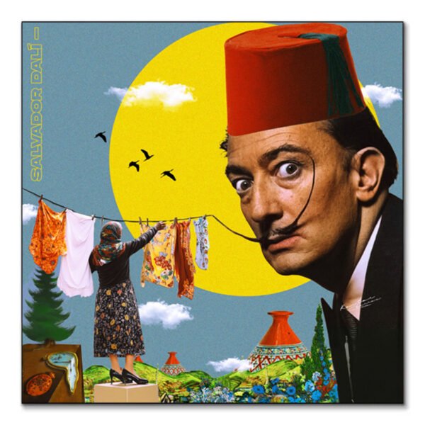 Salvador Dali II tableau pop-art marocain par Kawtar Barraz