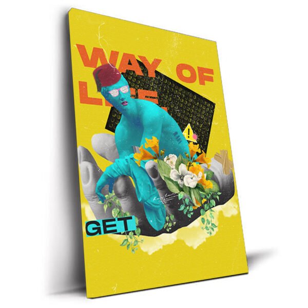 Hermès tableau pop-art humoristique par Kawtar Barraz