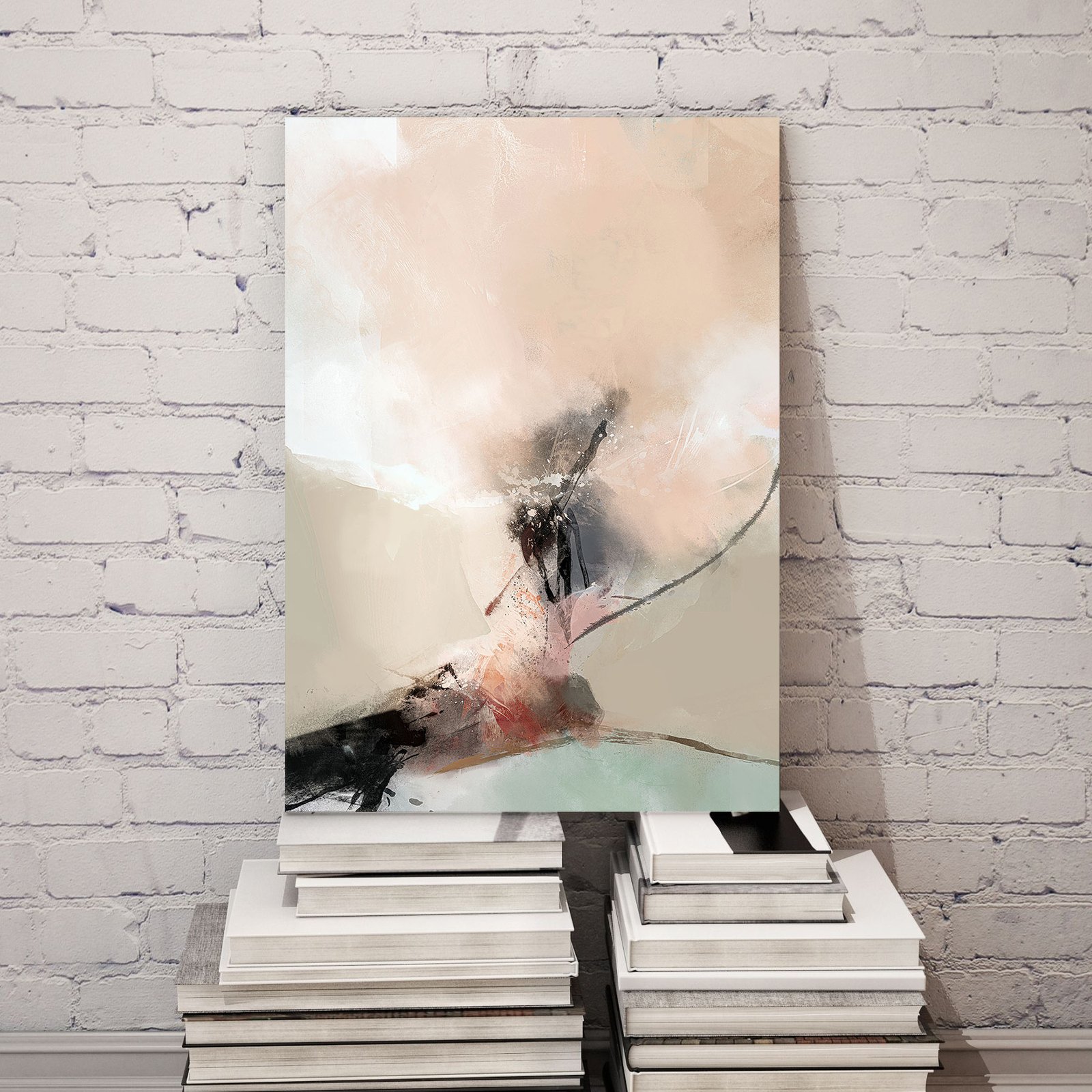 Gray 3D Minimalist Wall Frame Mockup Instagram Post - 1 tab 8 5