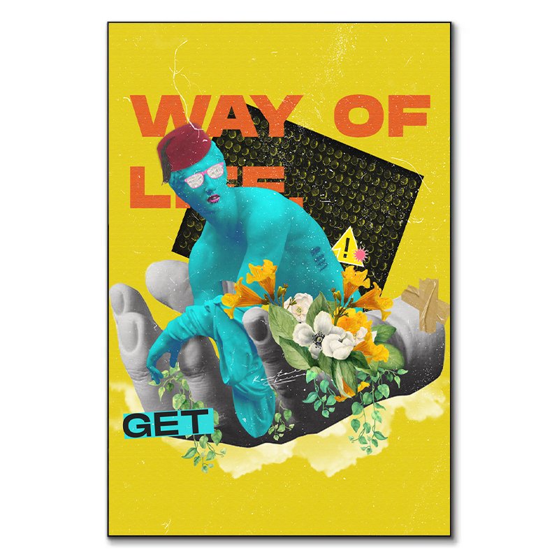 Hermès tableau pop-art humoristique par Kawtar Barraz