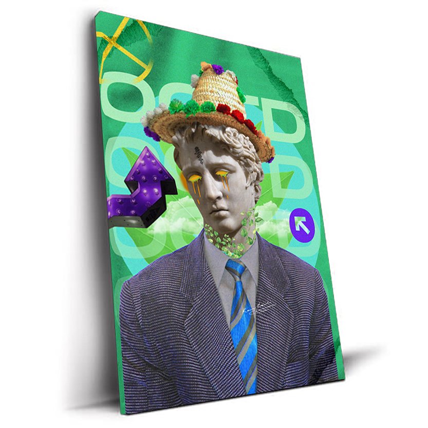 Jbilo tableau pop-art statue marocaine par Kawtar Barraz