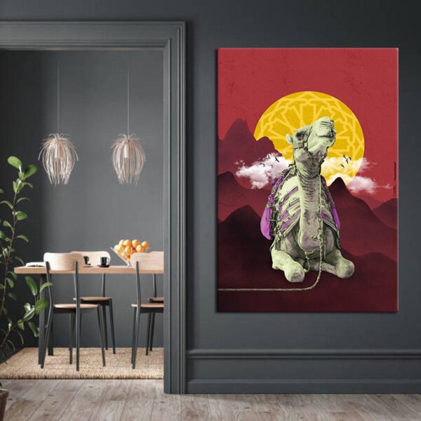 Camel tableau dromadaire marocain pop-art
