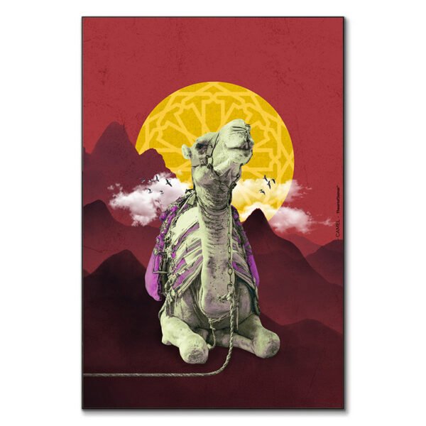 Camel tableau dromadaire marocain pop-art